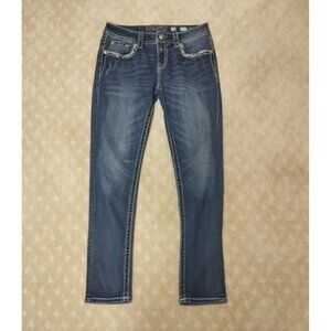 Miss Me Jeans Women's 28x30 Skinny Angel Wing Sequin Pockets Bling